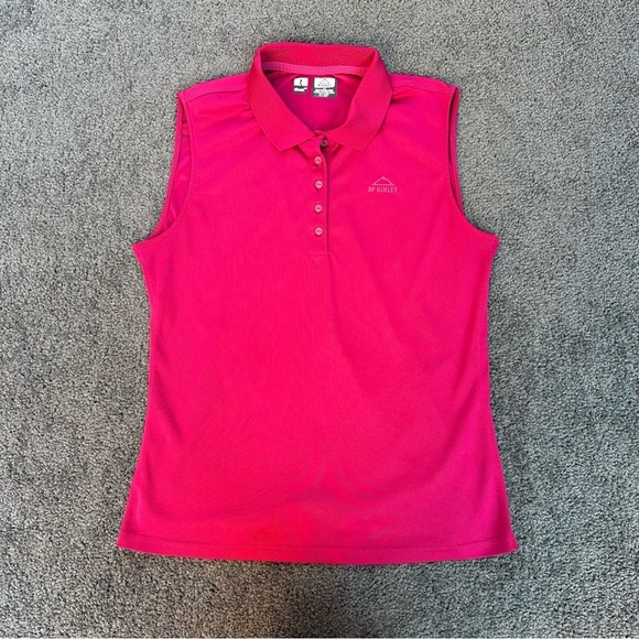 2 Pack ~ McKinley Manao II Sleeveless Collared 1/4 Button Up Polos Size Large - Picture 2 of 12